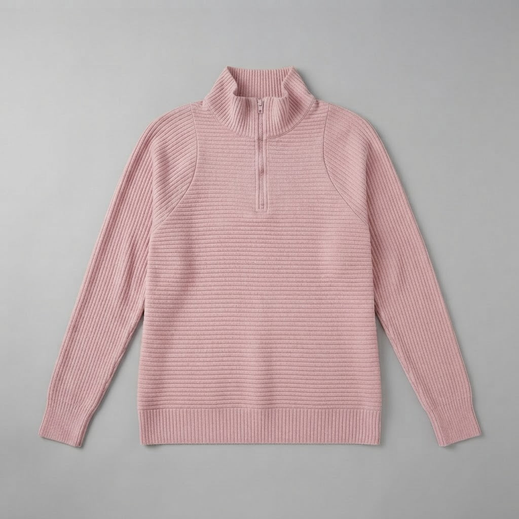 Antonia | Women's Ribbed Sweater Half-Zip