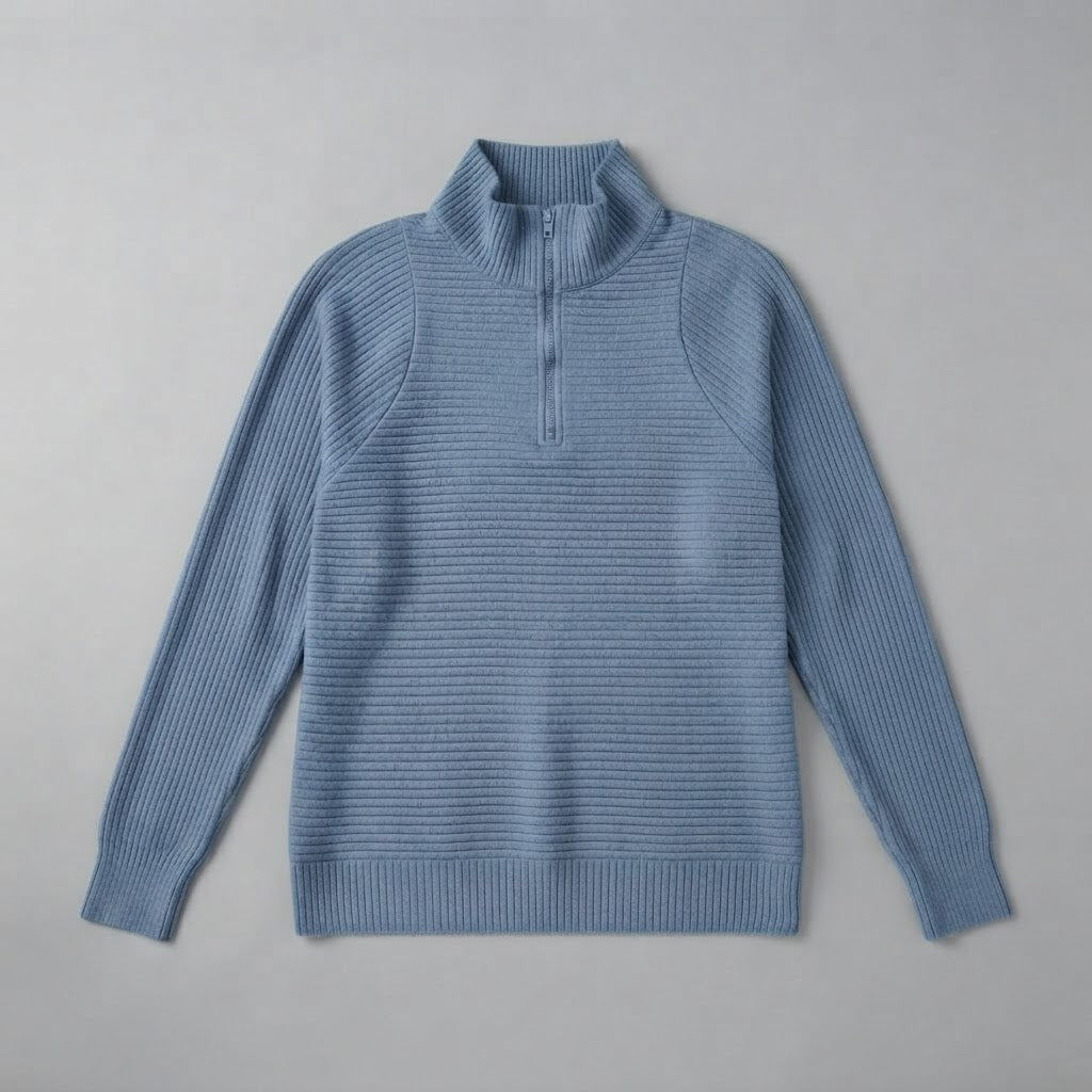 Antonia | Women's Ribbed Sweater Half-Zip