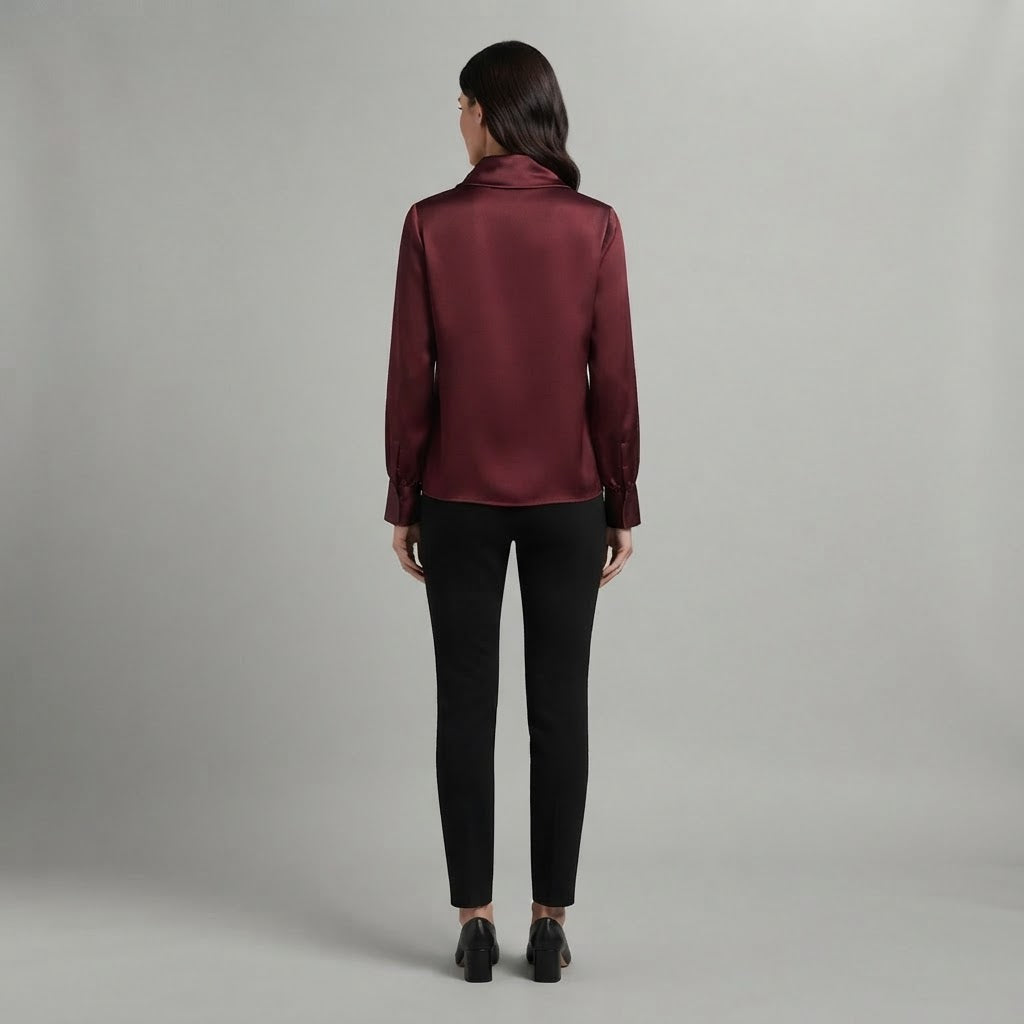 Cowl Neck Blouse | Women's Long Sleeve Tops