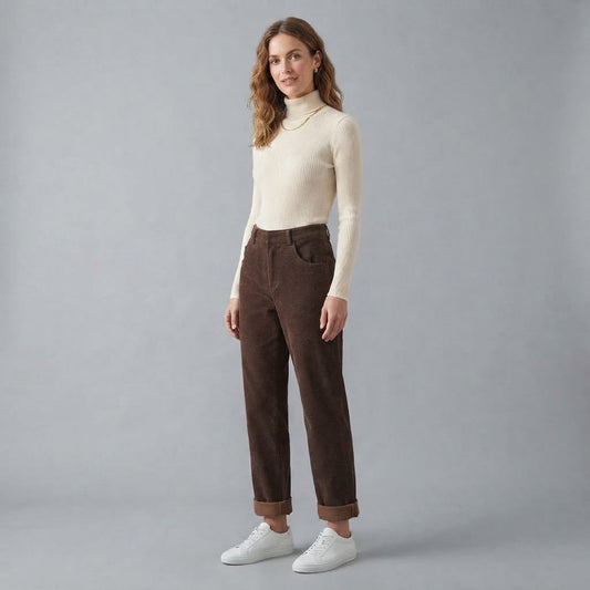 High-Waisted Women's Trousers | Relaxed Fit Pants