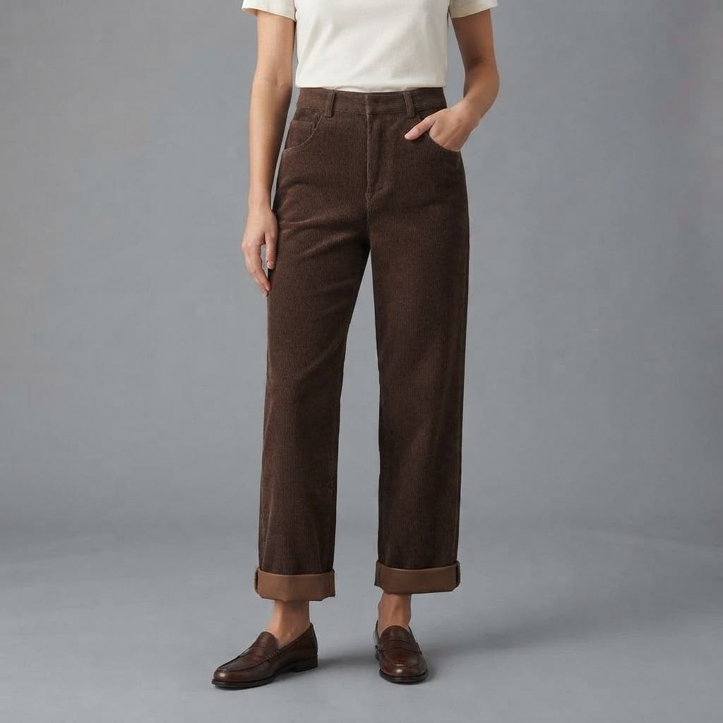 High-Waisted Women's Trousers | Relaxed Fit Pants