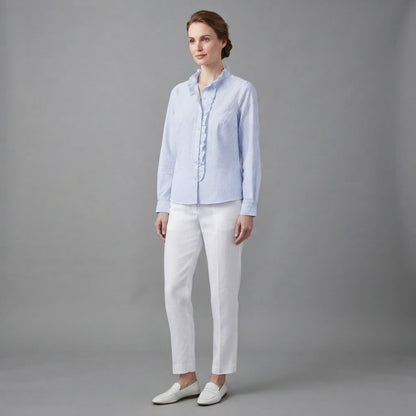 Ruffle Long Sleeve Blouse | Women's Blouse
