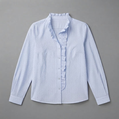 Ruffle Long Sleeve Blouse | Women's Blouse