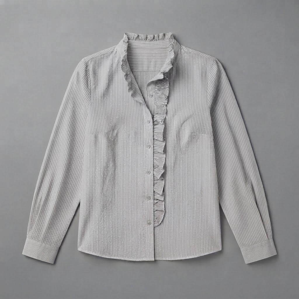 Ruffle Long Sleeve Blouse | Women's Blouse