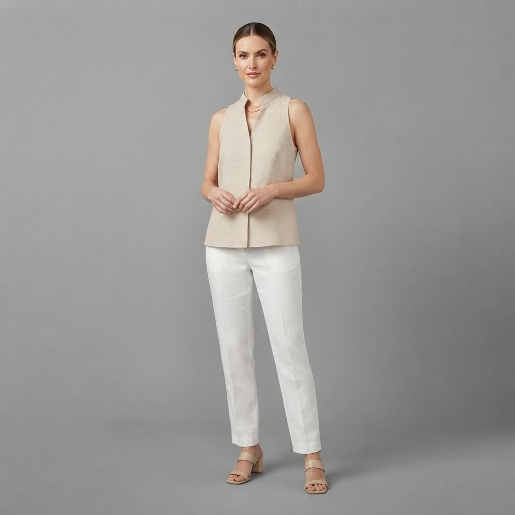 V-Notch Blouse | Women's Sleeveless Top