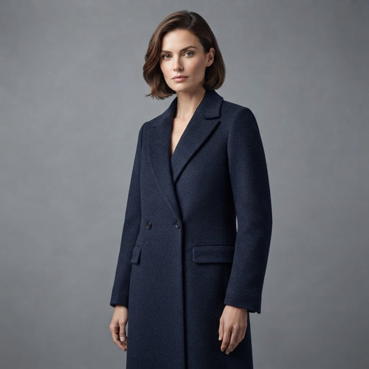 Women's Blend Coat | Long Coat for Elegance