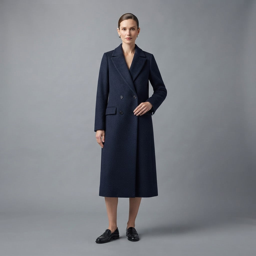 Women's Blend Coat | Long Coat for Elegance